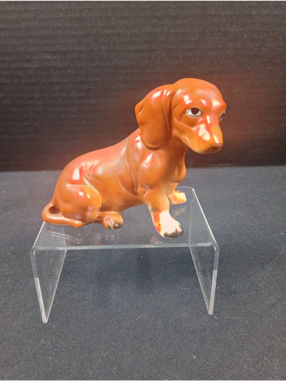 Vintage Lefton #2164 With Label Dachshund Made in Japan